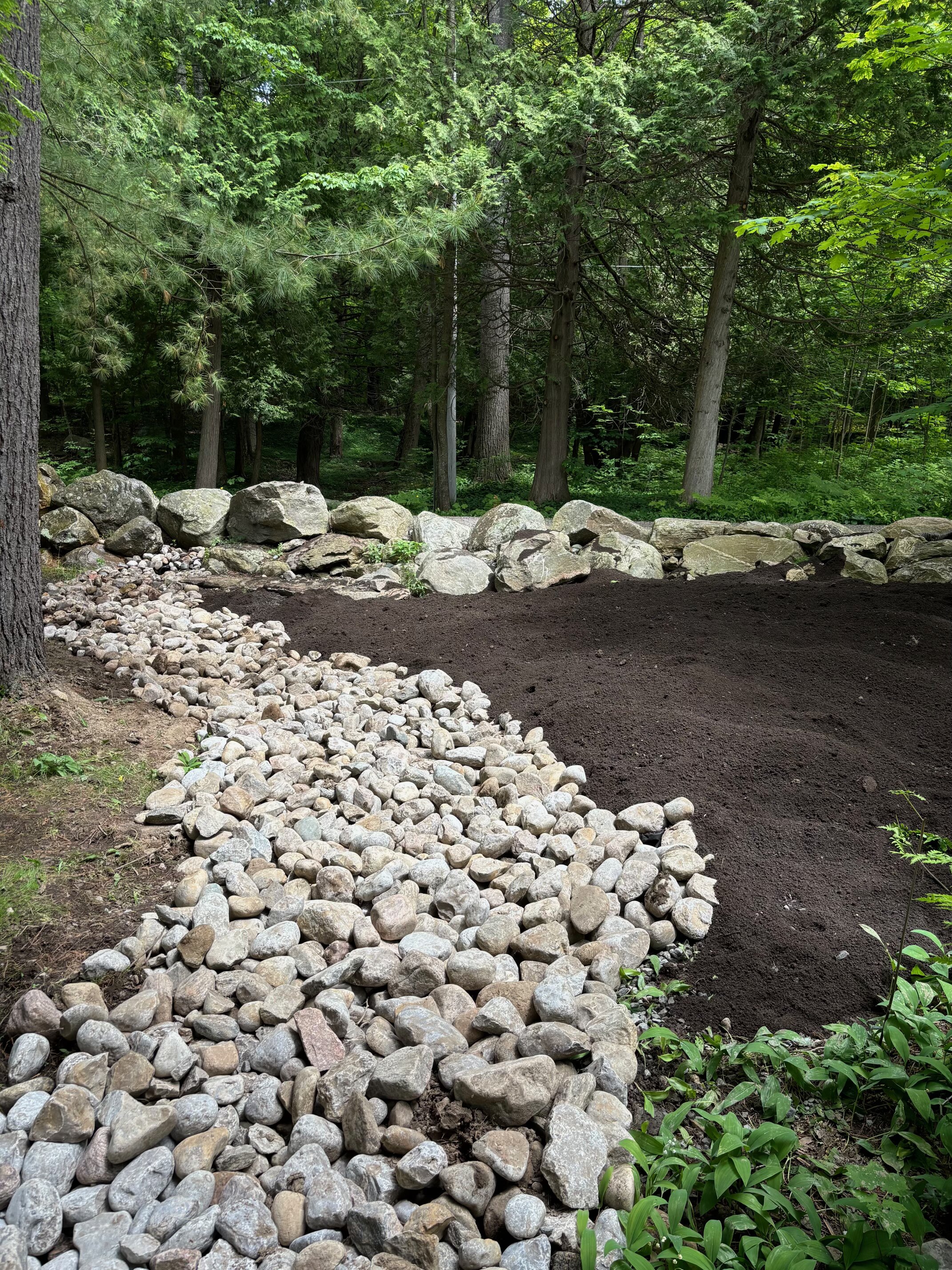 Muskoka landscaping project — outdoor property work